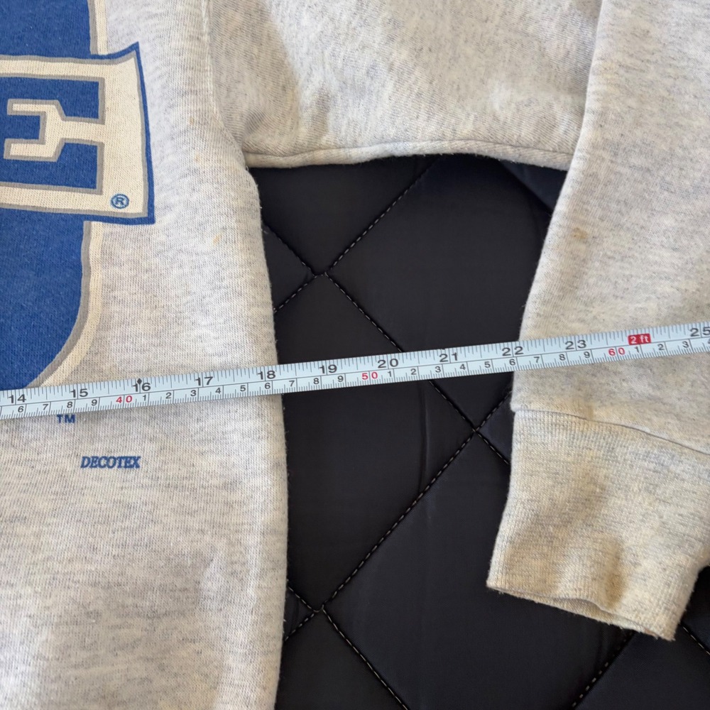 Vintage Collegiate Colors Duke University Sweatshirt Grey Blue Medium - Picture 6 of 8